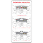 Full Set of Sunshades for 2022-2025 Hyundai Santa Cruz Pickup