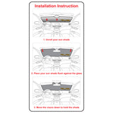 Front Windshield Sunshade for 2022-2024 Volkswagen Golf GTI / Golf R Hatchback - 4Dr
