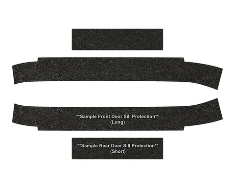 Full Set Door Sill Protector Kit for 2019-2023 Ford Ranger Super Crew Cab Crew Cab (Front & Rear Doors)