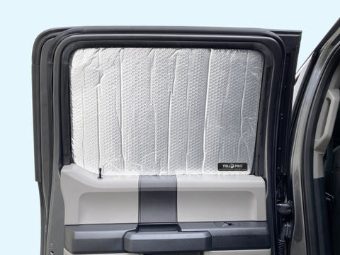 Custom Fit Rear Seat Side Window Sunshades For Ford Super Duty F-250 F-350 2017-2020 Crew Cab (2 Pack)