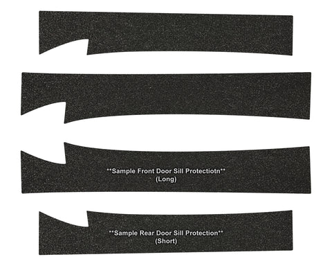 Full Set Door Sill Protector Kit for 2019-2025 Chevrolet Silverado 1500 & 2020-2025 2500 3500 Crew Cab (Front & Rear Doors)